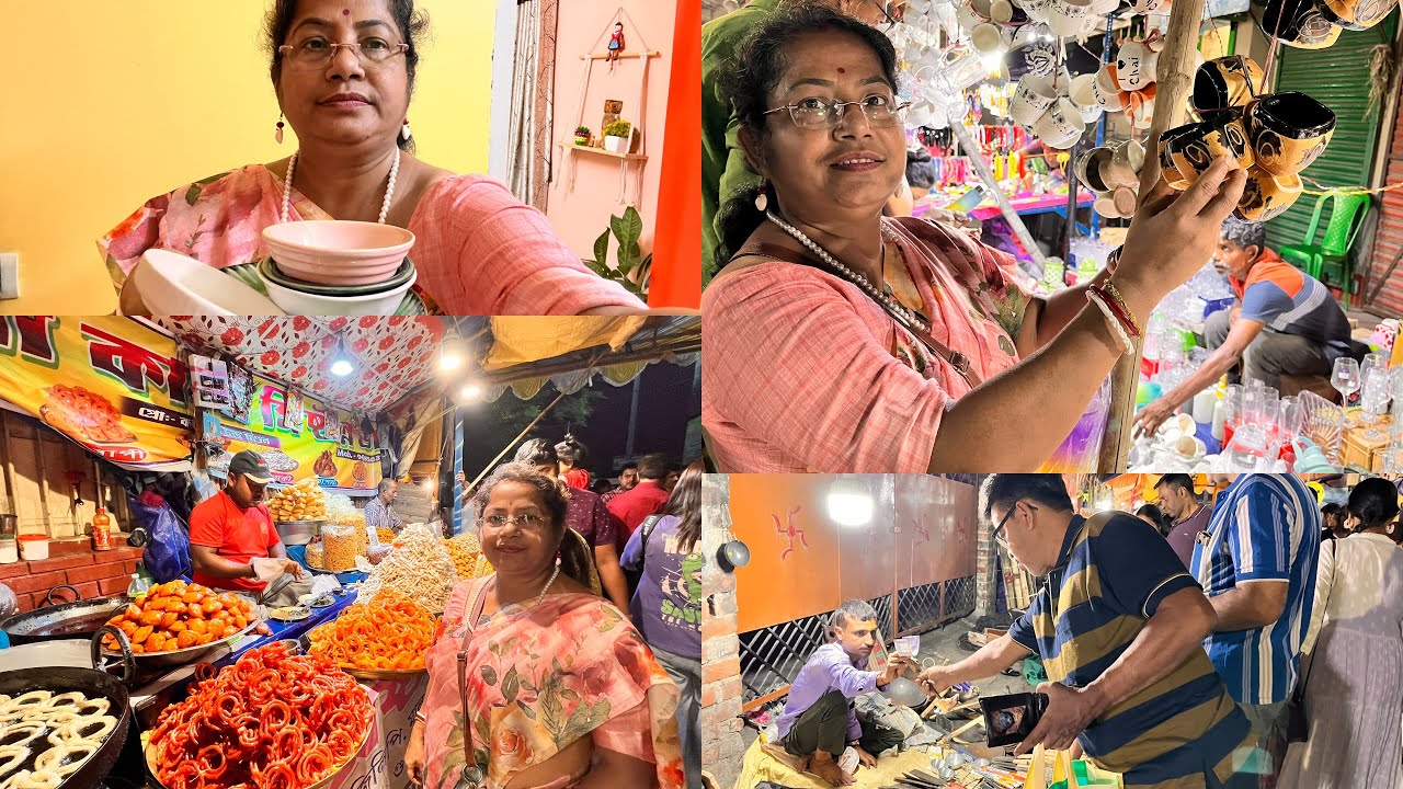উত্তরপাড়া দোলের মেলা /লাইন দিয়ে খাবেন😃/কি কি পাবেন/কেনাকাটা @GhareBaire1