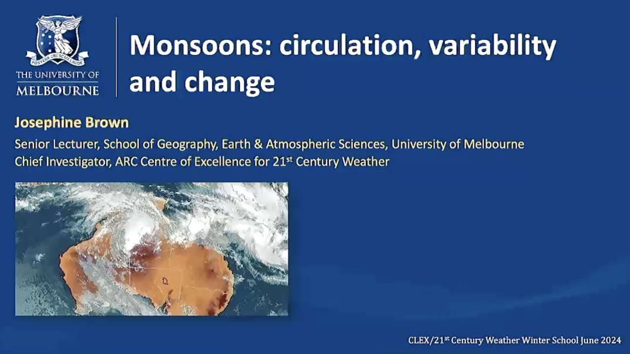 Monsoons by Dr Josephine Brown
