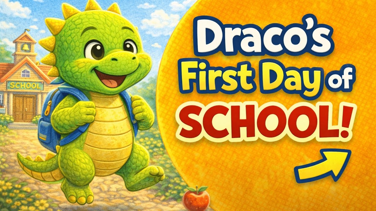 🧡 Draco’s First Day of School | A Gentle Story About Bravery & Trying Something New 🐉 #bedtimestory