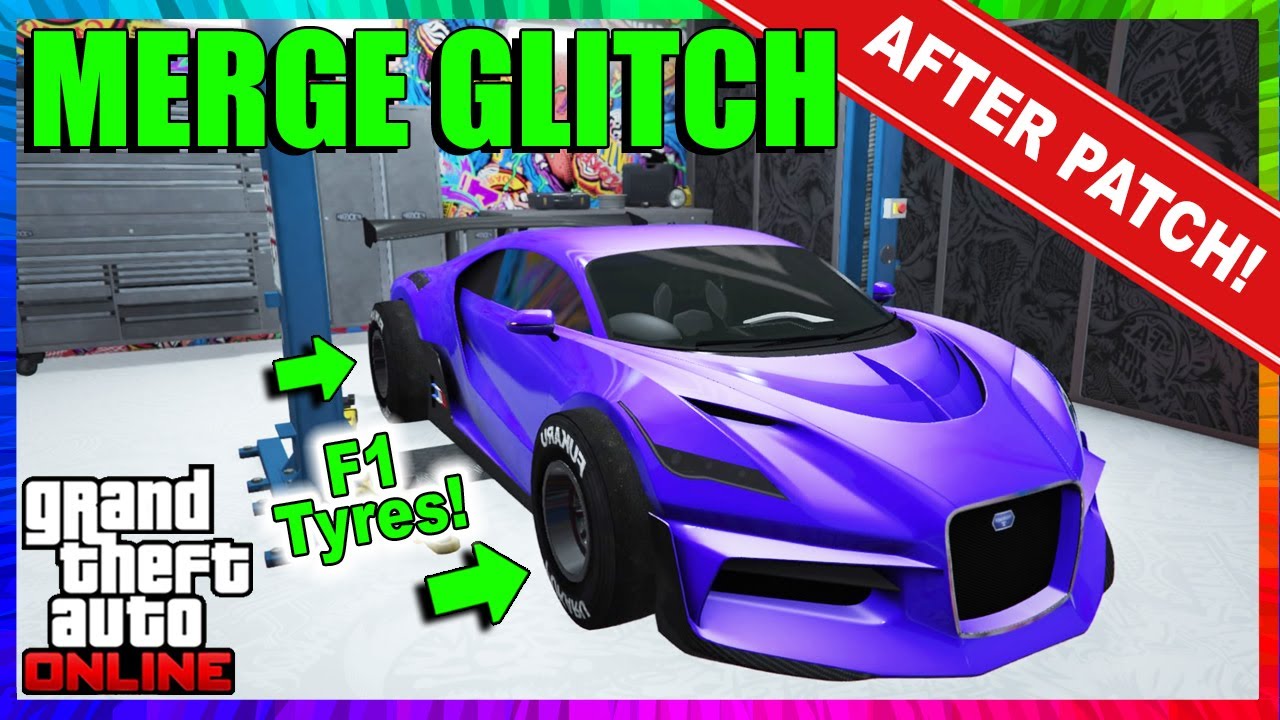 Car Merge Glitch *How To Give Your Car F1 Tyres* 100% Working | GTA 5 Online
