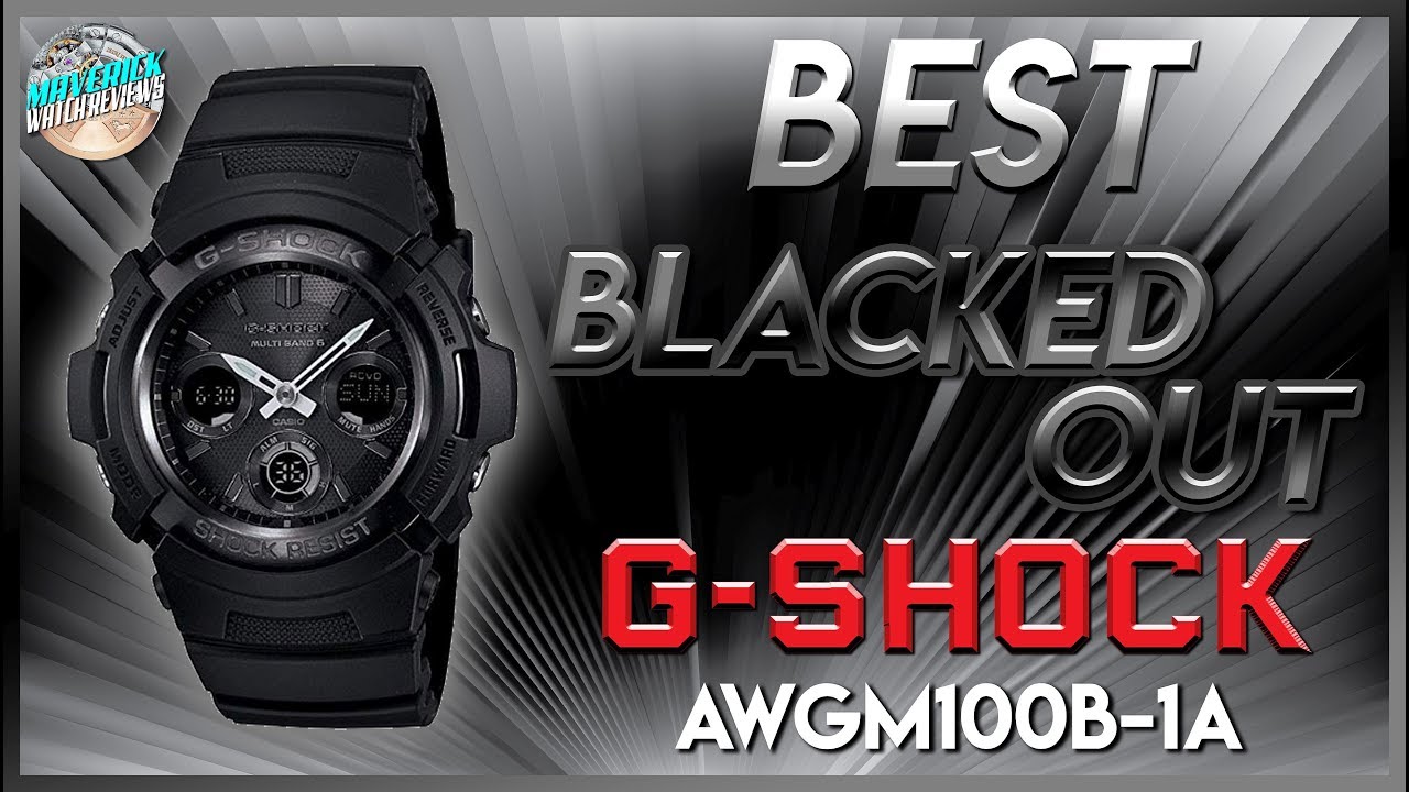 Лучшие чёрные G-Shock! | Распаковка и обзор G-Shock 200m Solar Atomic Quartz AWGM100B-1A
