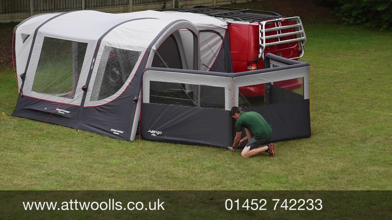 Vango Airbeam Windbreak Pitching & Packing Video (Real Time)