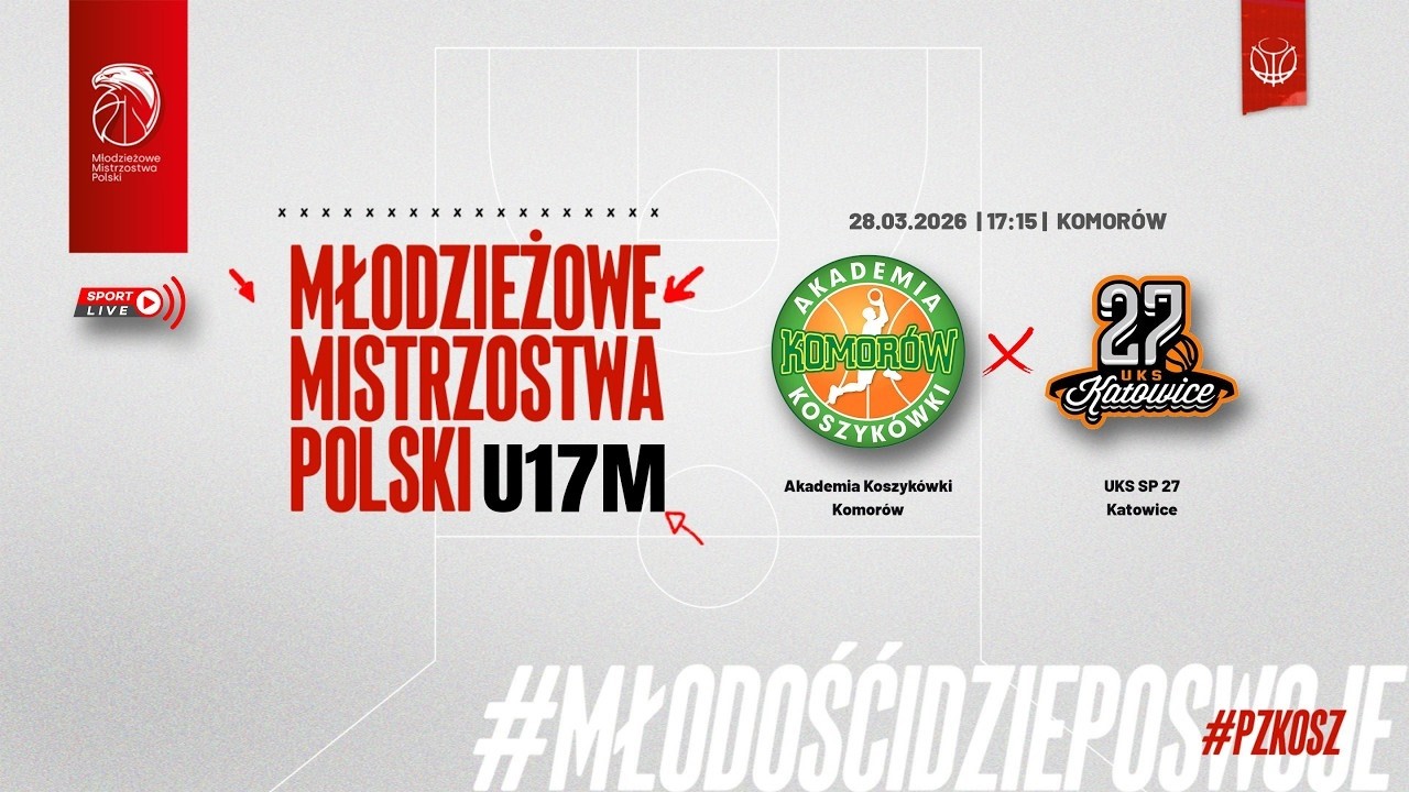 Akademia Koszyk&oacute;wki Komor&oacute;w - UKS SP 27 Katowice (1/4 MMP U17M)