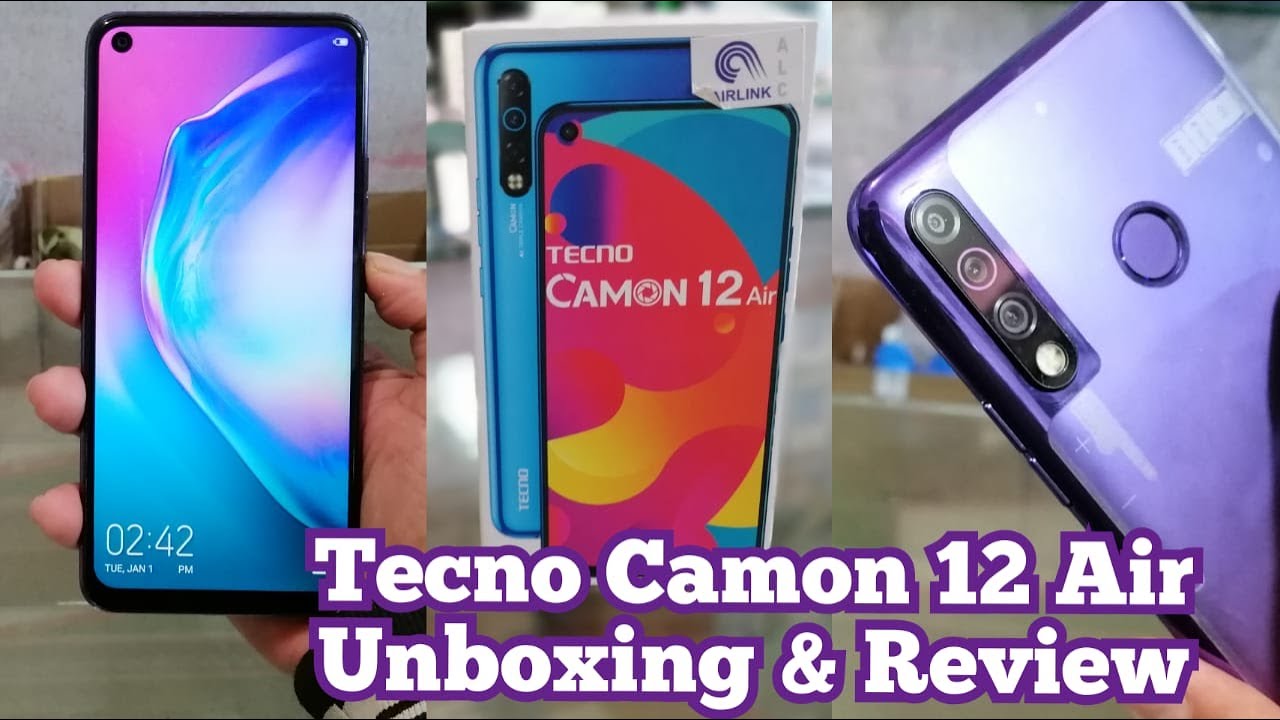 Tecno Camon 12 Air Unboxing|Tecno Camon 12 Air Camera Review|Camon 12 Air SpeedTest|ReviewMasterPK