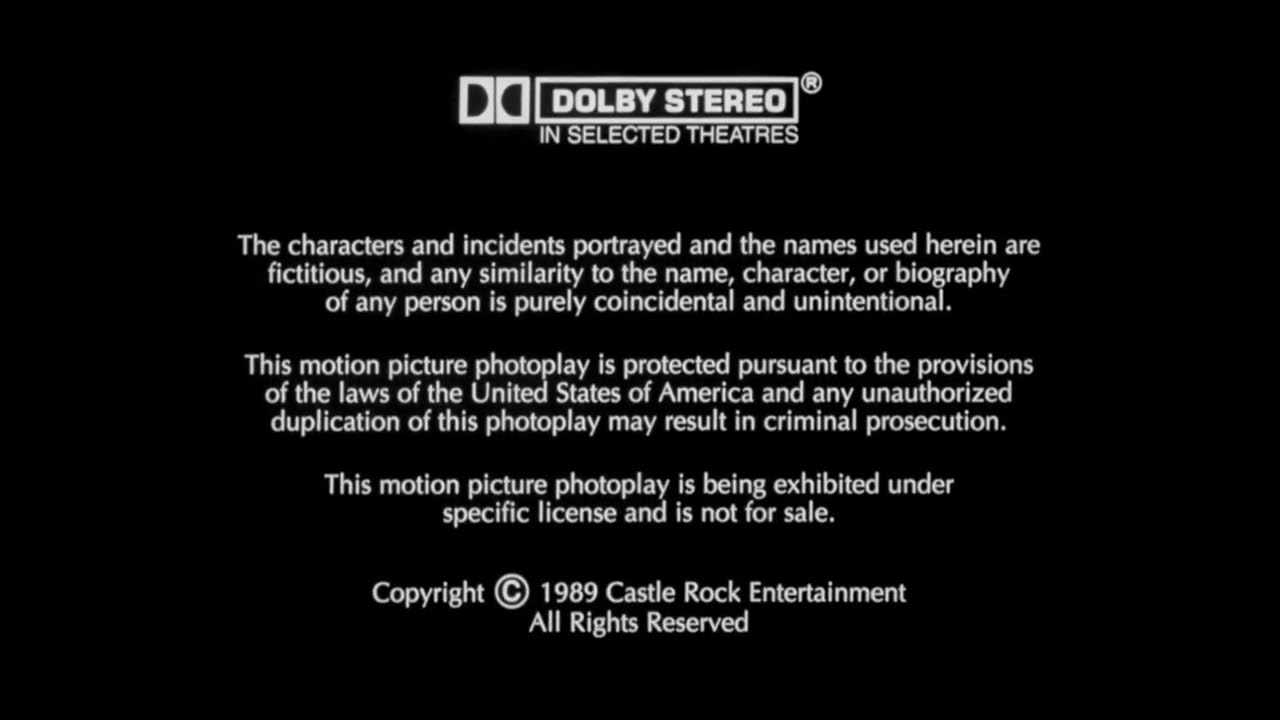 A Columbia Pictures Release (in credit) / Touchstone Pictures (1989)