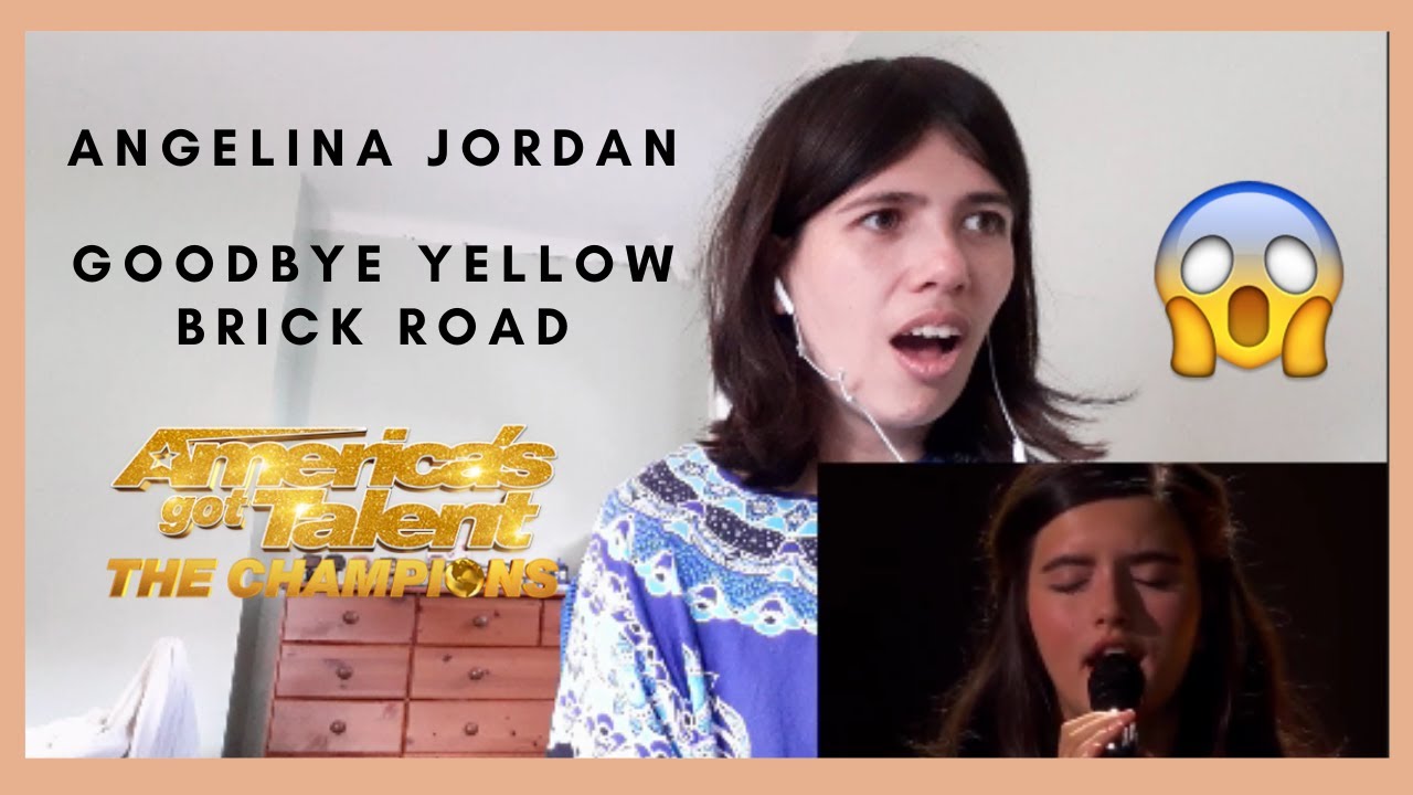 REACTION: Angelina Jordan - Goodbye Yellow Brick Road (AGT: The Champions)