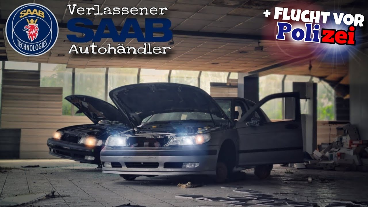Das verlassene SAAB Autohaus - Über 20 Fahrzeuge und Prospekte zurückgelassen + Police 🇫🇷