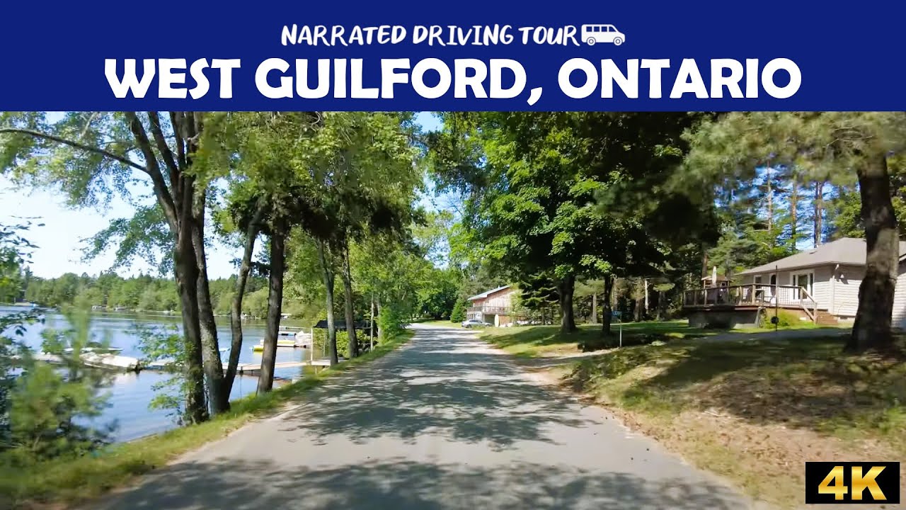 🚗 Scenic Drive Through West Guilford, Ontario! 🍁 4K Road Trip in Cottage Country 🏞️