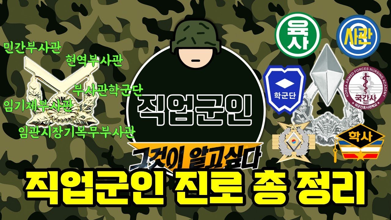 직업군인을 꿈꾸는 사람이 무조건 봐야 하는 영상