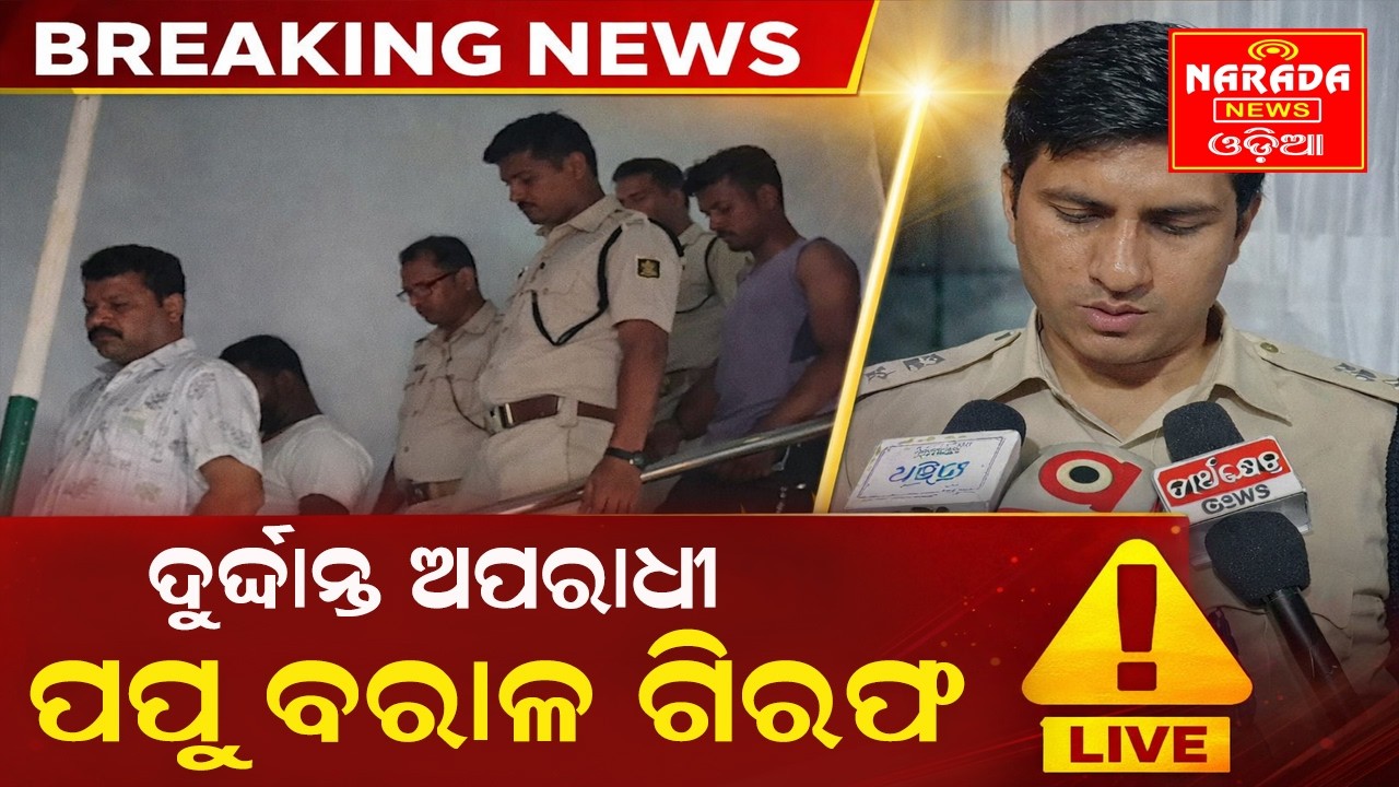 ଦୁର୍ଦ୍ଦାନ୍ତ ଅପରାଧୀ ପପୁ ବରାଳ ଗିରଫ। #odisha #crime #puri #policeaction #crimenews @NaradaNewsOdia  ​