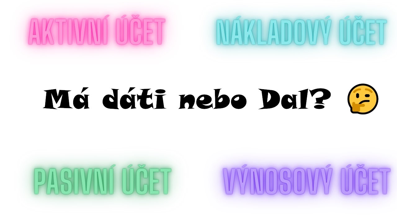 Má dáti nebo Dal? 🙄 Základní principy účetnictví 👍  #UcetnictvisIvkou