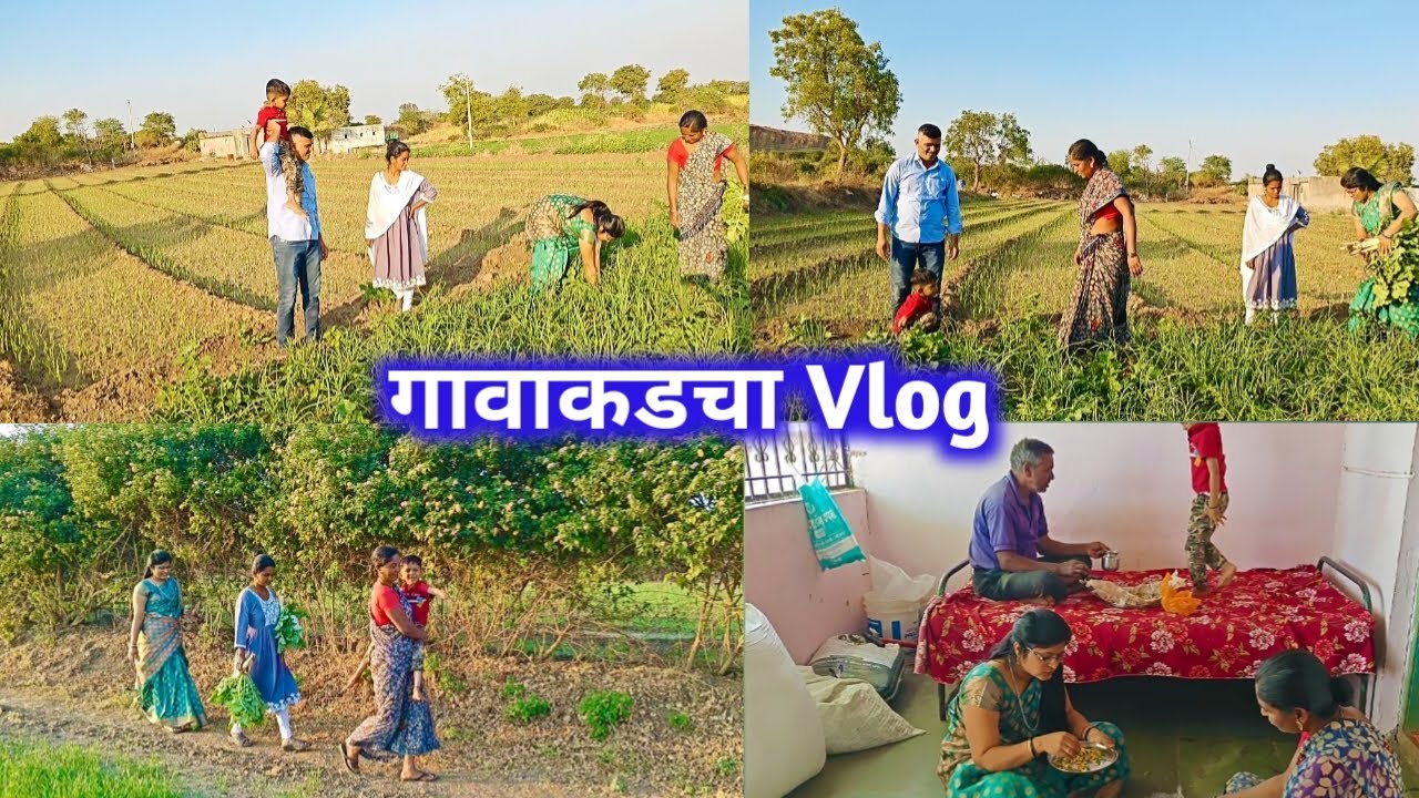 गावाकडचा Vlog/आज गेलो भाची बाईच्या गावाला.