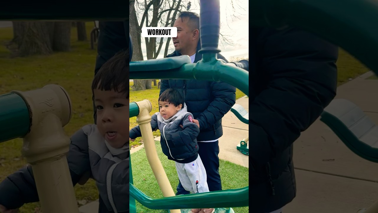 Playtime in the Park! Beast Mode 🤣 #funny #kids #workout #shorts