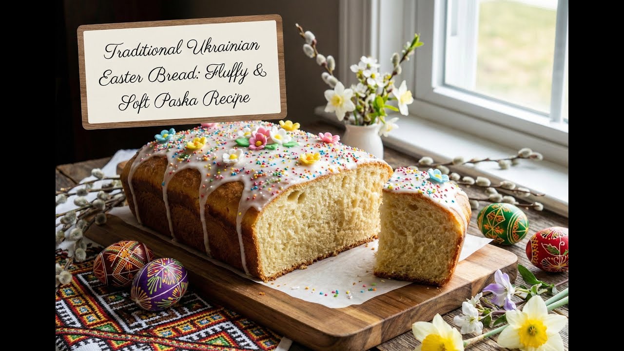 Traditional Ukrainian Easter Bread: Fluffy & Soft Paska Recipe