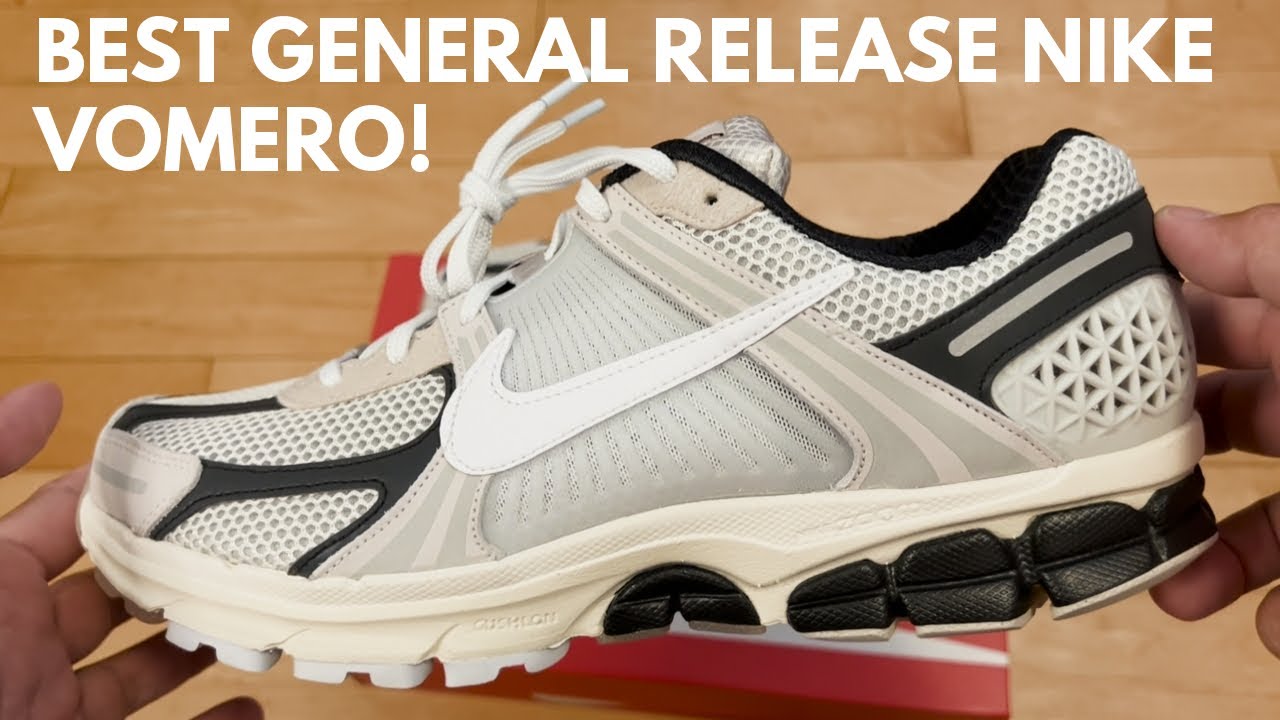UNBOXING Nike Zoom Vomero 5 Light Bone and Black - Supersonic Mesh Runners that Glow in the Dark!