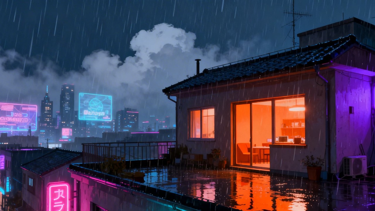 Tokyo Rainy Night Lofi 🌧️ Chill Beats for Study, Focus & Relaxation