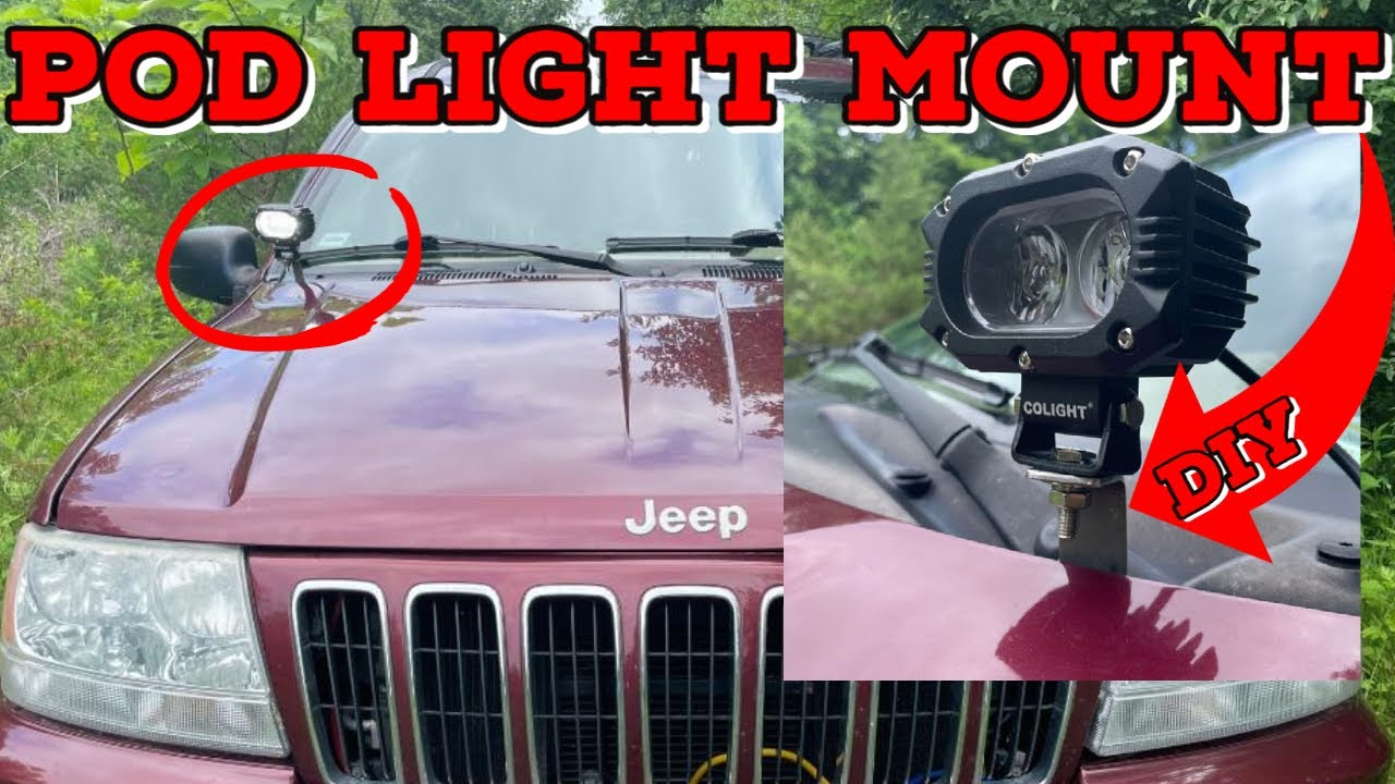 DIY Pod Light Mounting Bracket - No Welding, No Special Tool, $10 Project