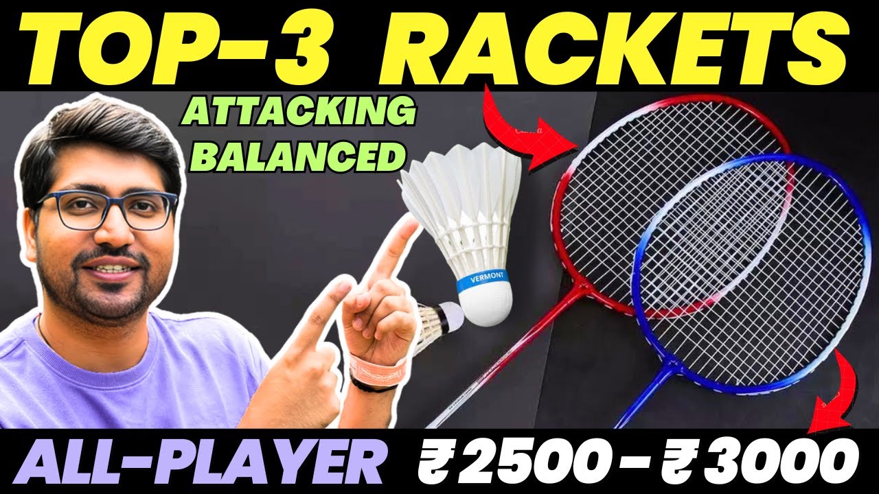 [TOP 3]🔥Best Badminton Racket under ₹3000 in India 2026🏸 Best Rackets for Beginners & Intermediate