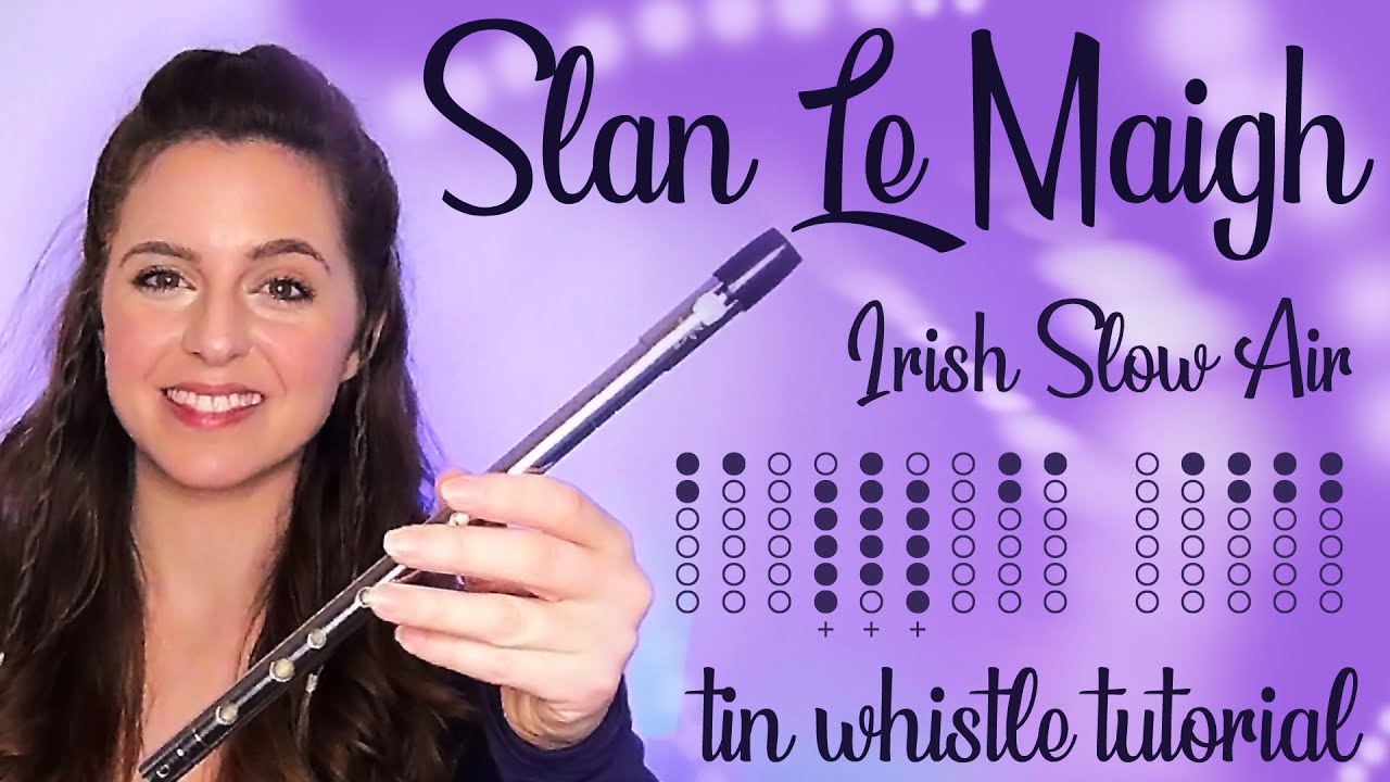 Slan Le Maigh - | Irish Slow Air | TIN WHISTLE COVER & TABS TUTORIAL