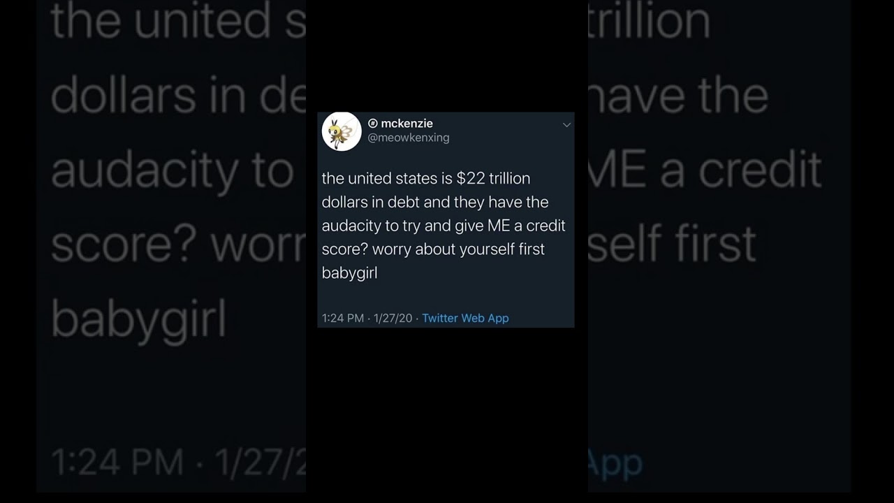 us debt vs my credit score 😂 | Subscribe for more #motivation 😊👍