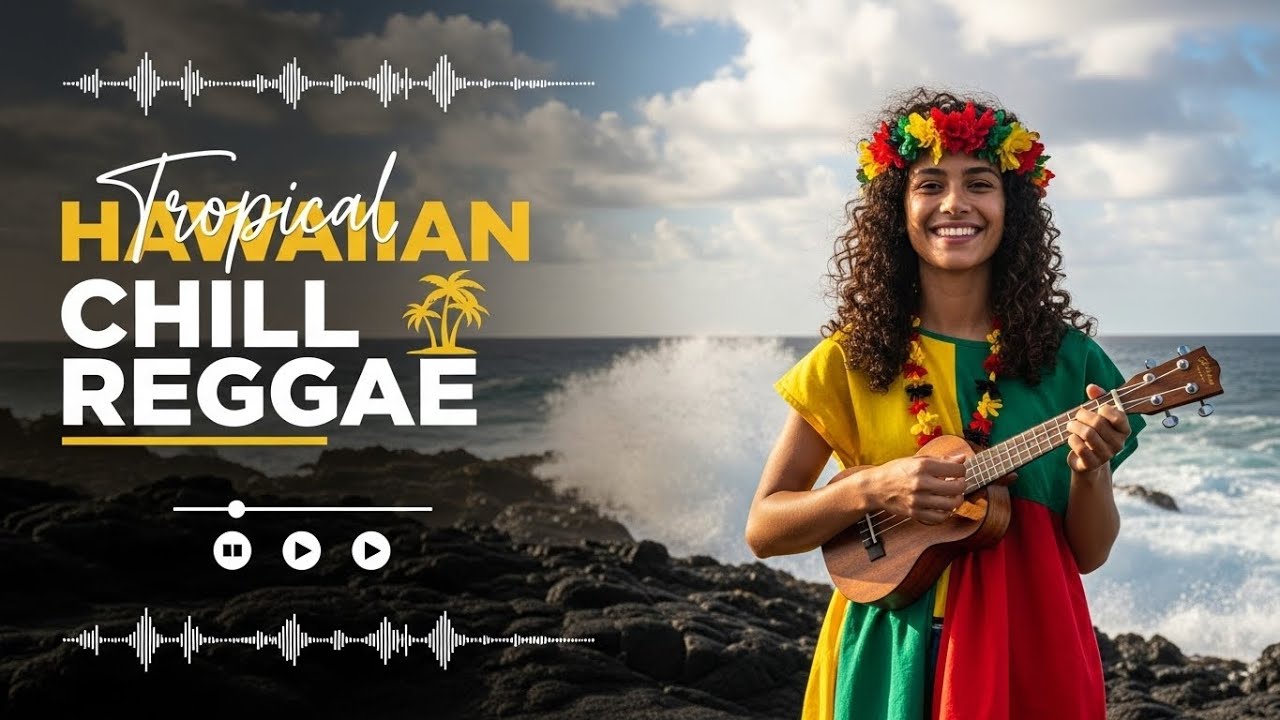 Hawaiian Relaxing Music Soft Ukulele Reggae Songs on the Peaceful Beach