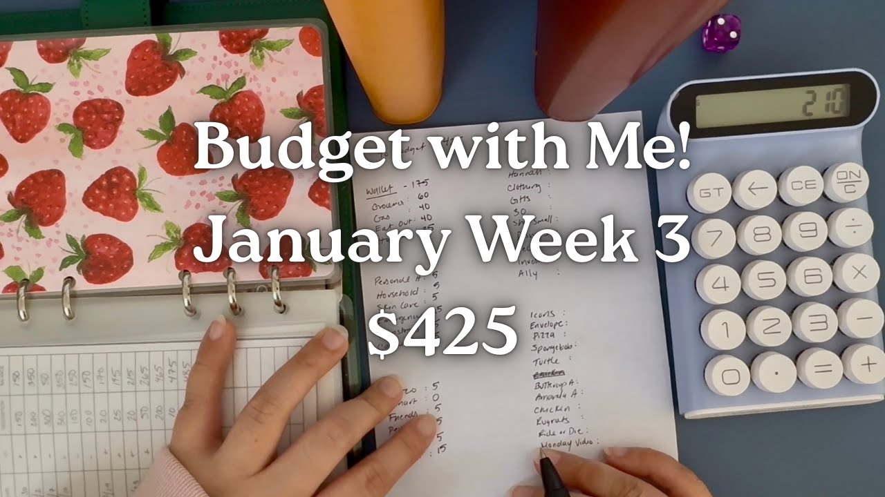 Budget With Me $425 - January Week 3