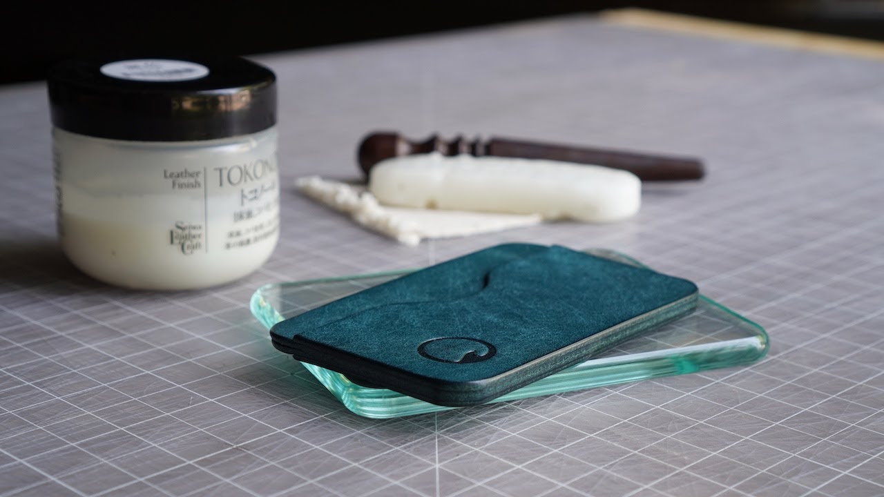 EDGE FINISHING Leather Working - ASMR Workshop