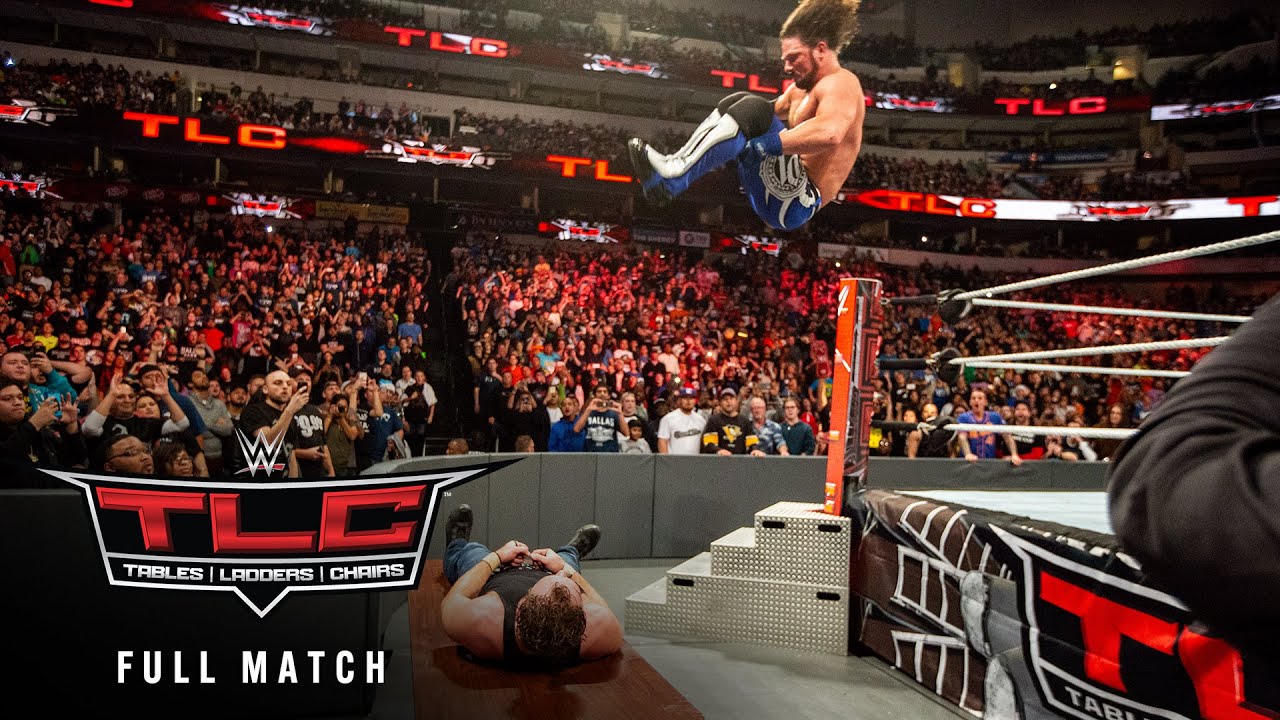 Полный матч: Эй Джей Стайлз против Дина Амброуза | Матч за титул WWE на TLC: TLC 2016