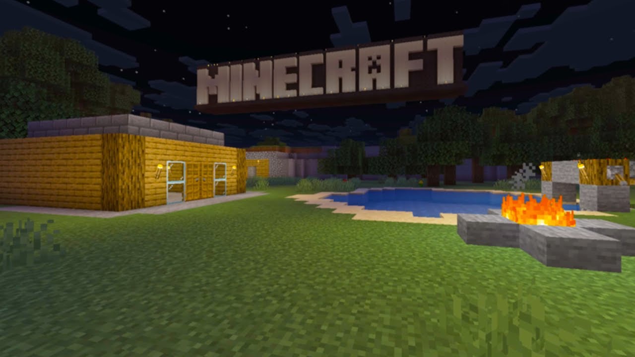 Finally, a place to rest… (minecraft music & light rain)