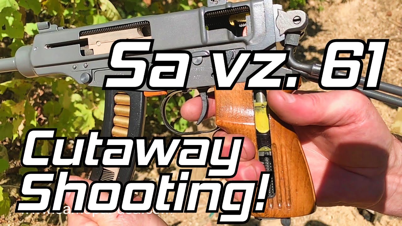 Sa vz.61 Skorpion Cutaway - Shooting Full Auto in Slow Motion!