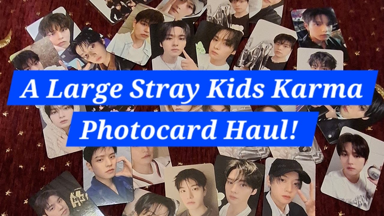 A Large Stray Kids 2min Photocard Haul! 