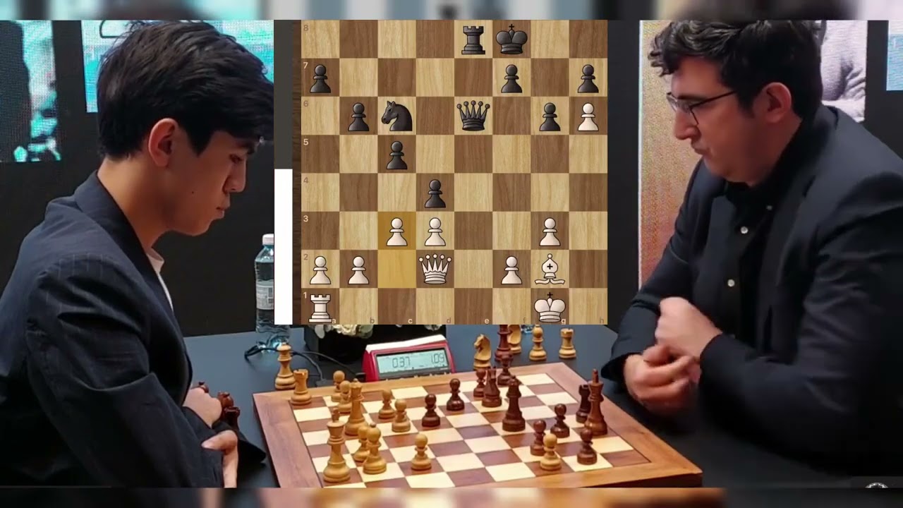 Kramnik Gets Beaten By Sindarov on the Board