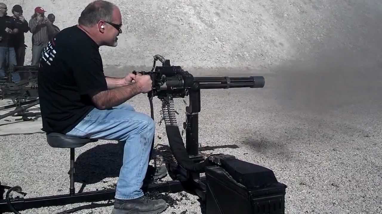 1000 round burst M134 Dillon Mini gun