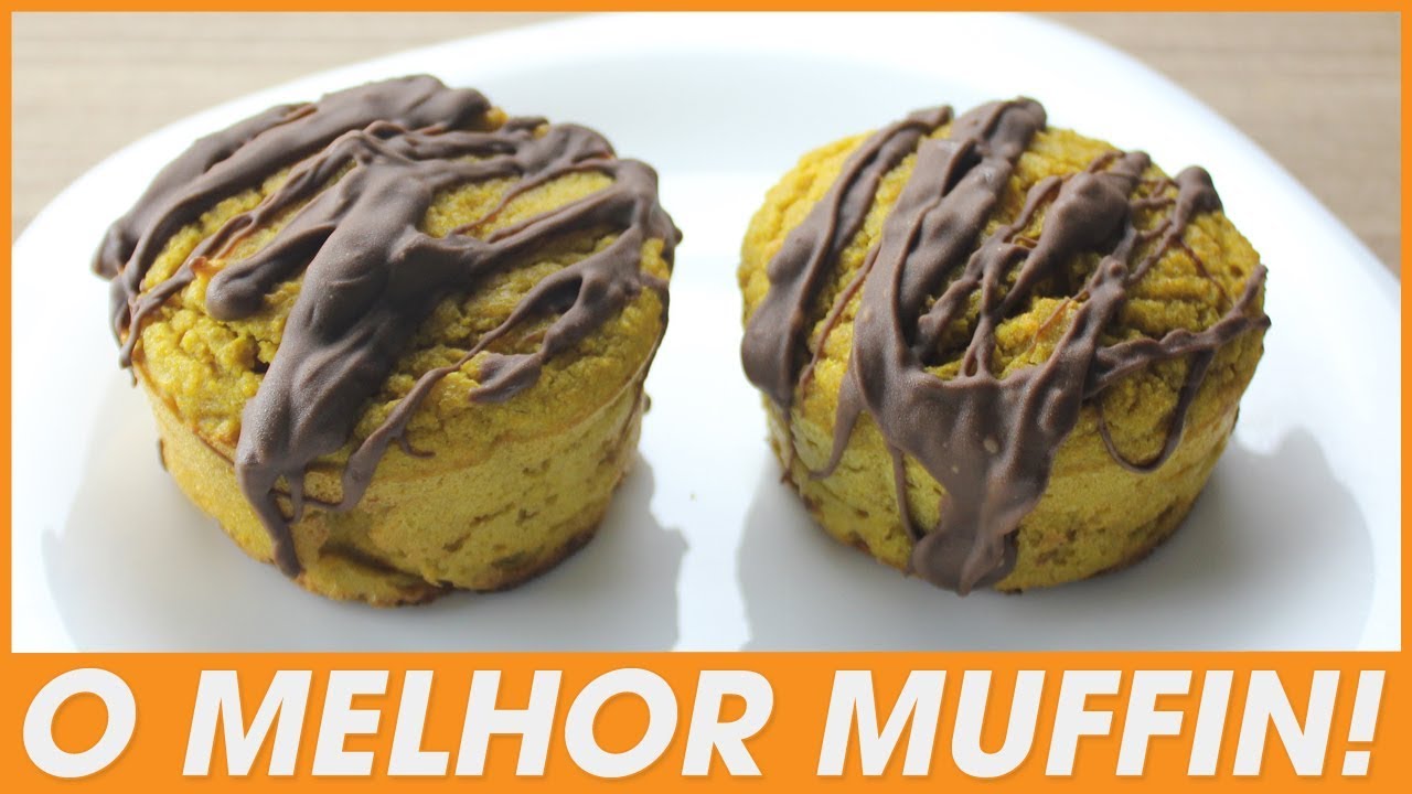 Muffin Fit de Cenoura com Chocolate
