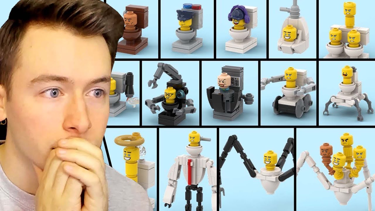Er BAUT alle SKIBIDI TOILETS aus LEGO!😱