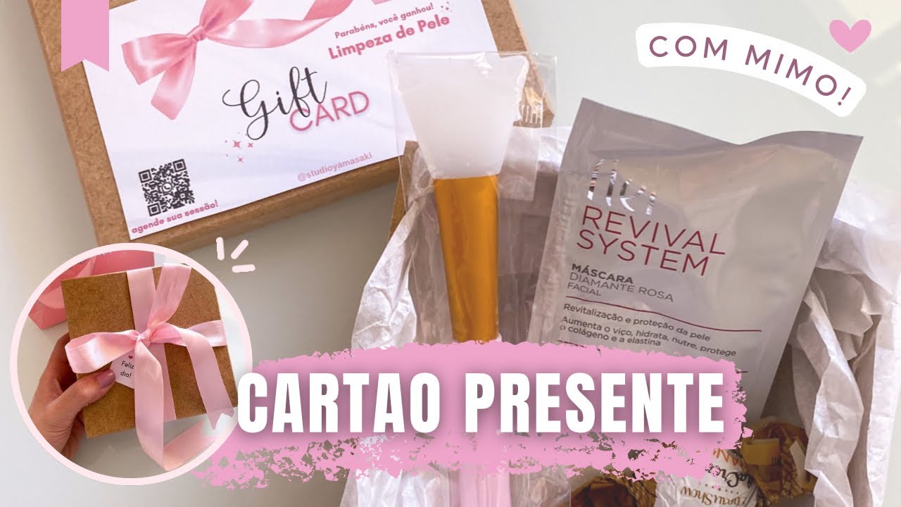 Tutorial completo para personalizar vale presente limpeza de pele