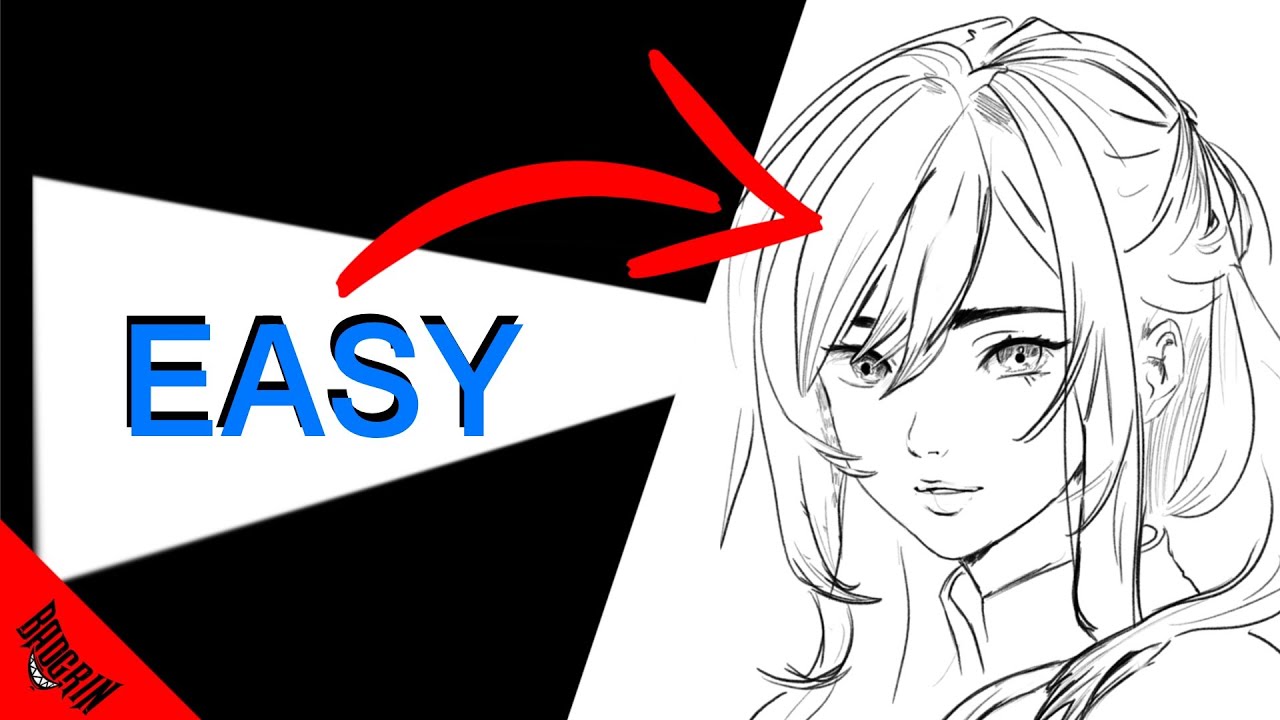 4 Hacks To Draw Flowing Hair Like A Pro