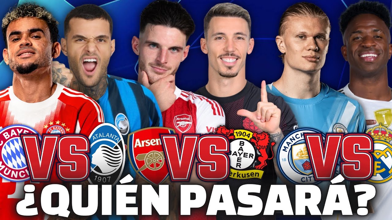 BAYERN-ATALANTA, ARSENAL-LEVERKUSEN, MADRID-CITY… ¿QUIÉN GANARÁ?