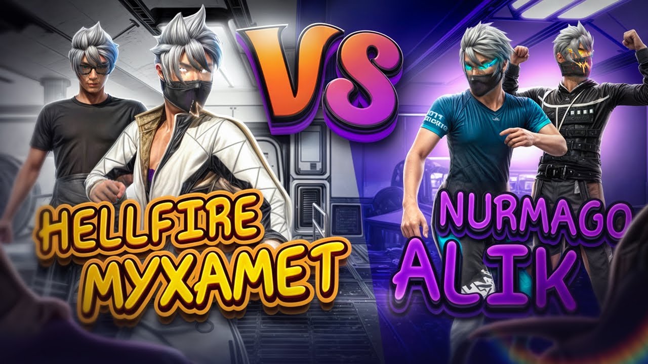 МУХАМЕТ и HELLFIRE vs ALIK FF и NURMAGO ! КТО ВЫИГРАЛ БИТВУ ЮТУБЕРОВ ? #FreeFire