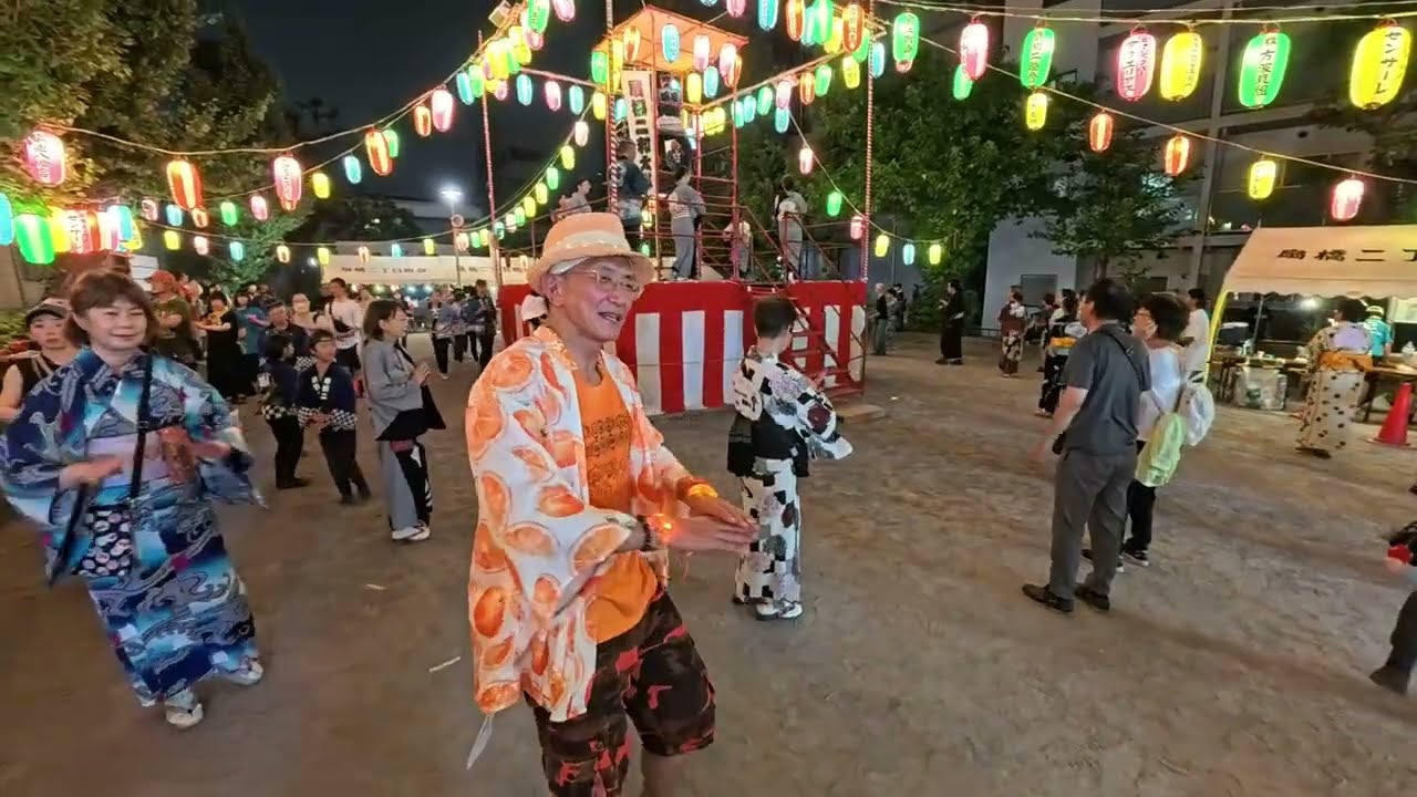 江東水彩音頭　扇橋二丁目町会納涼盆踊り大会12　2025年8月29日　東京都江東区　江東公園