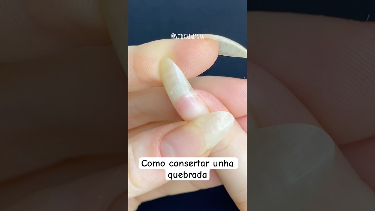 Remendo pra unha quebrada 💅🏻 j&aacute; salva pra conferir depois #unhas #unhasnaturais