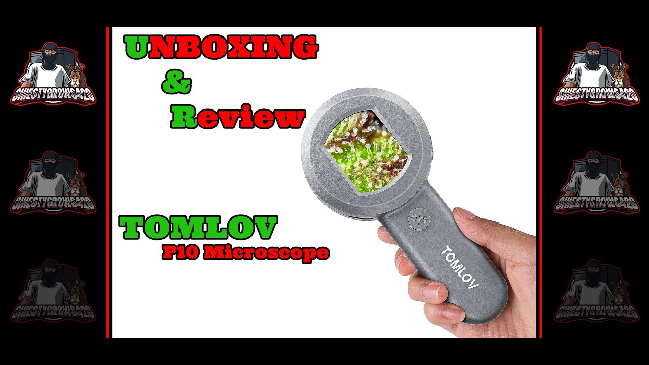 TOMLOV P10 Microscope UNBOXING & Review + Trichome Footage