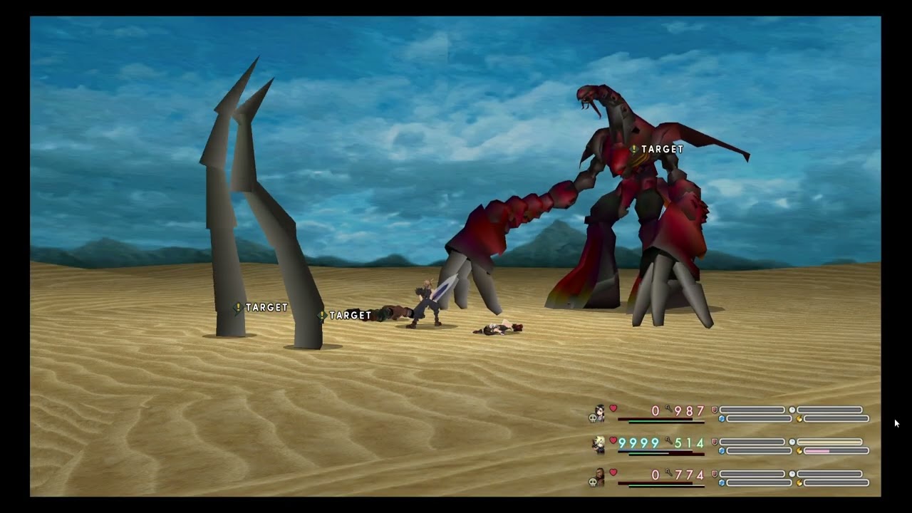Final Fantasy 7 - Defeating Ruby Weapon