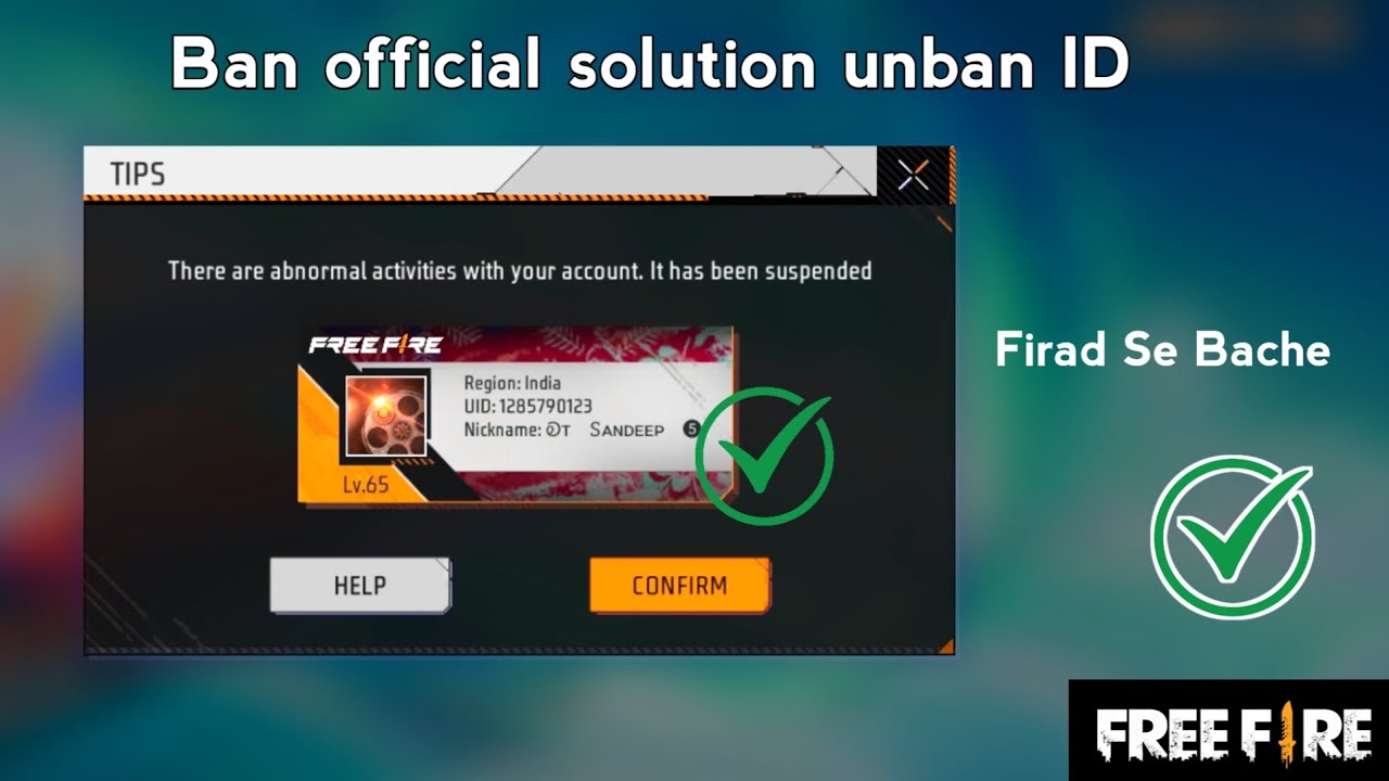 Free Fire ID Ban Reason + Unban Request Trick 2025