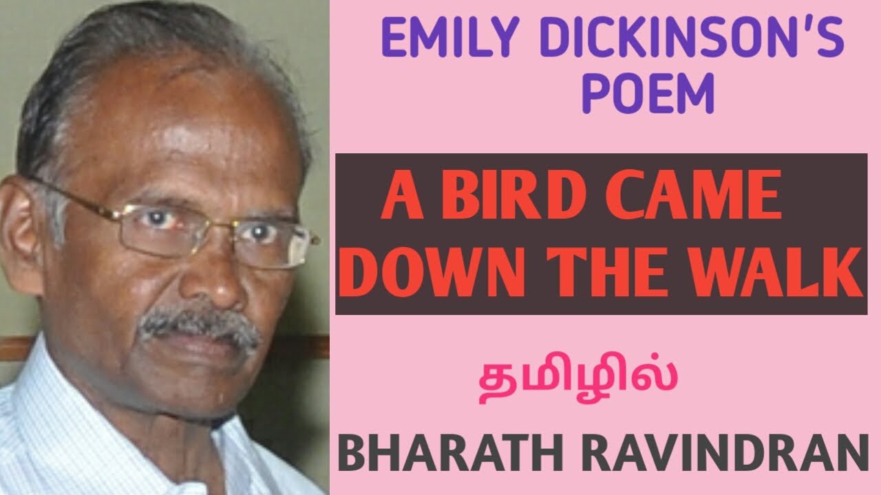 A Bird came down the Walk by Emily Dickinson / in Tamil Bharath Ravindran