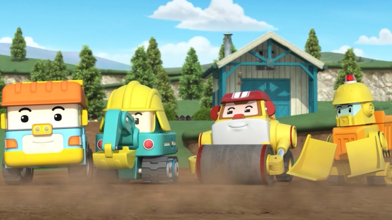 Go! Go! Construction Team | POLI Car Song | Heavy Equipment Song | Robocar POLI - Nursery Rhymes