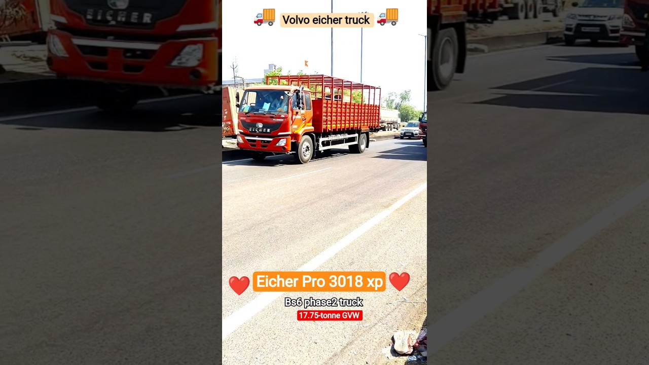 Eicher Pro 3018 17.75-tonne GVW  Bs6 phase2 truck.volvo eicher trucks.#volvo #eicher #ftm #tata #bus