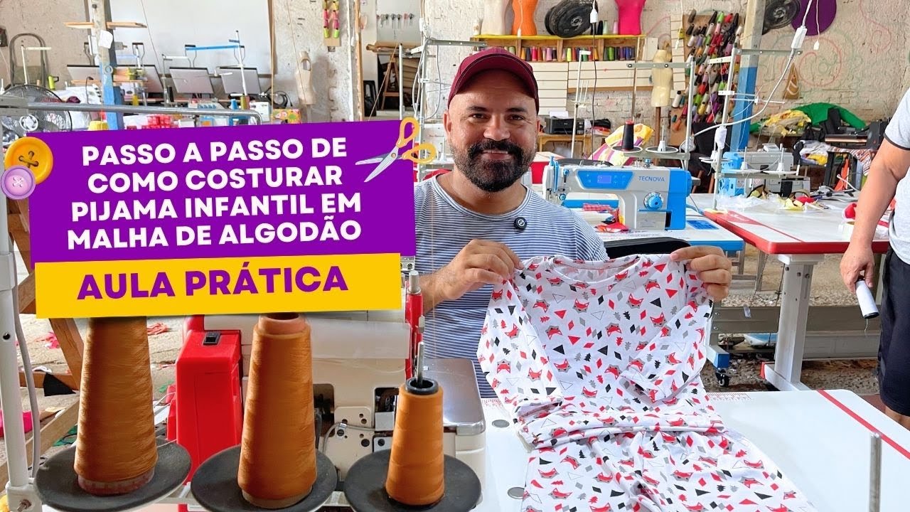 PASSO A PASSO DE COMO COSTURAR PIJAMA INFANTIL EM MALHA DE ALGODÃO#pijamas#dicasincriveis