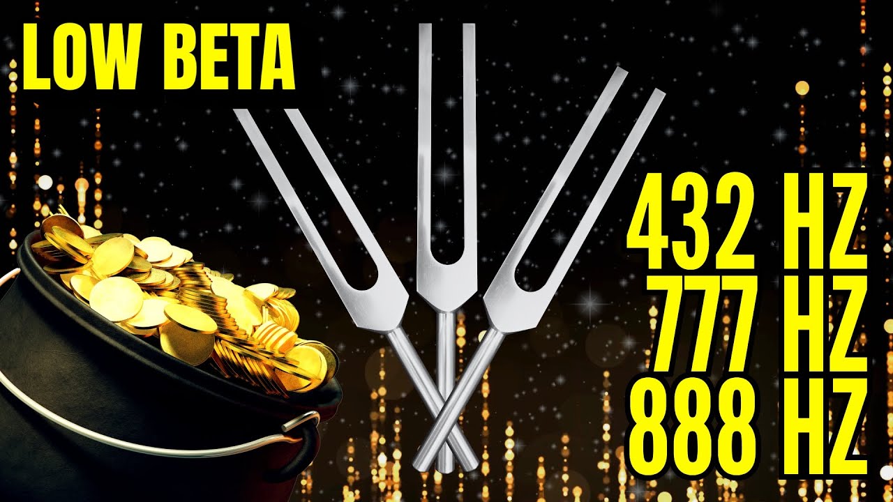 Activate a POWERFUL MONEY Flow! 💰 432 Hz + 777 Hz + 888 Hz Tuning Forks (Low Beta, Pink Noise)