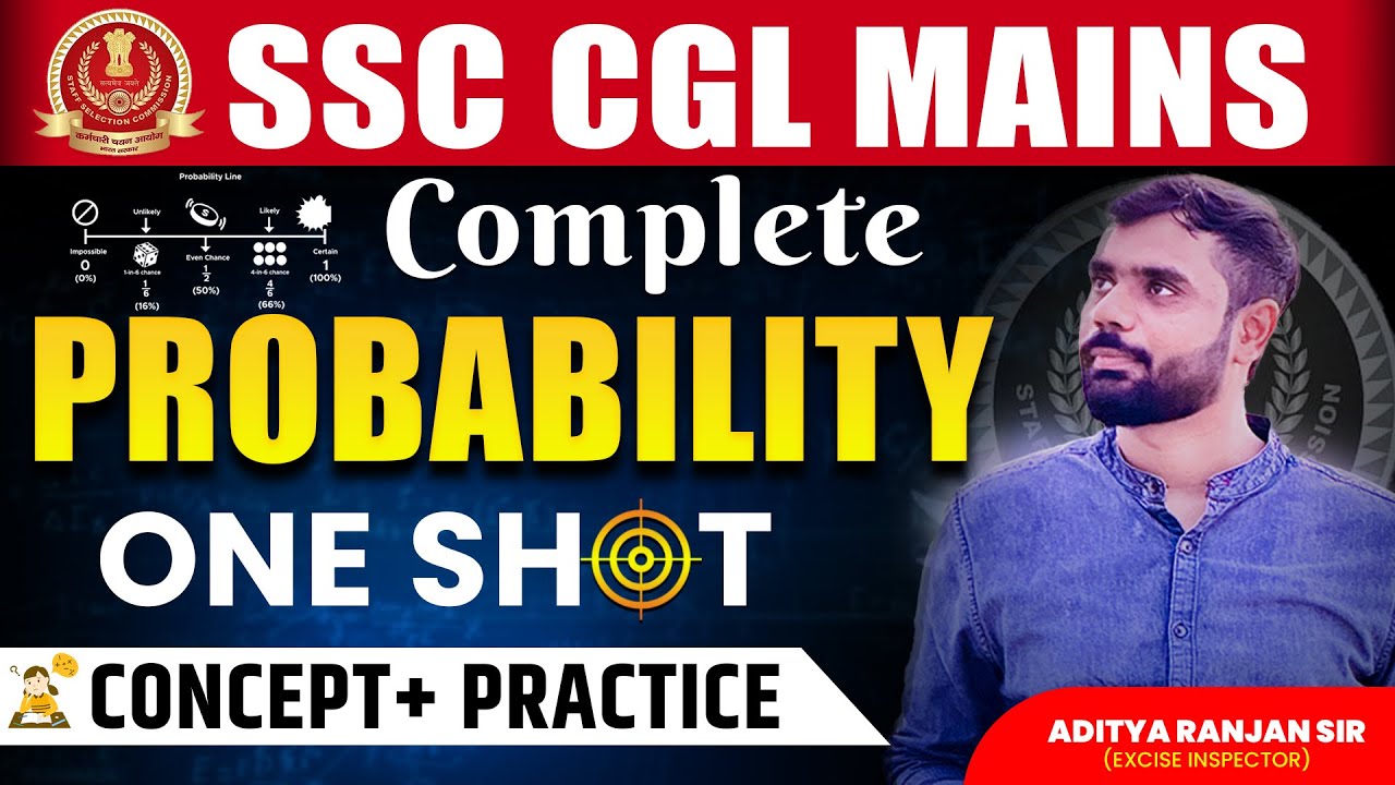 ✅COMPLETE PROBABILITY(प्रायिकता)🎲 | SET THEORY, VENN DIAGRAM, ODDS🔥|| By Aditya Ranjan Sir